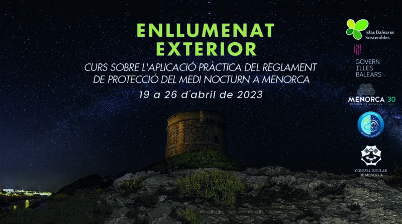 Cursos en Menorca sobre iluminación exterior y contaminación lumínica